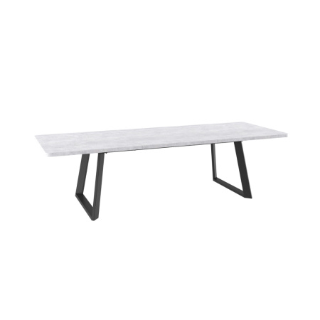 Стол LOFT LUX RADIAL-200, раздвижной 200(290)х105, СЕРЫЙ СЛАНЕЦ/ЧЕРНЫЙ LOFT 200